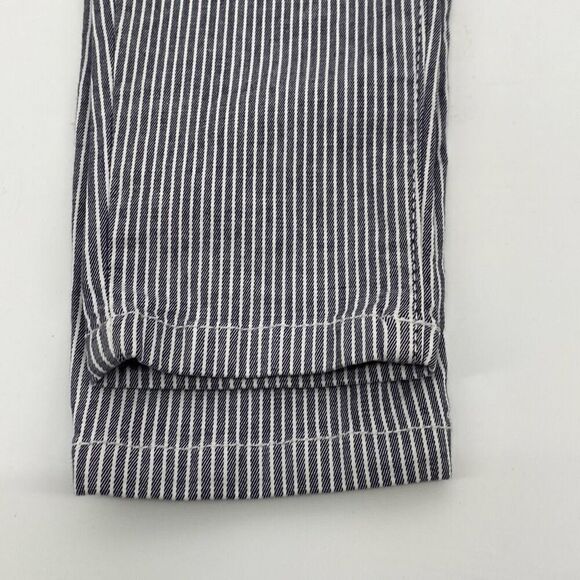 Free People Skinny Railroad Stripe Pants High-Rise‎ Stretch Cotton Blend Size 26 - Picture 9 of 12